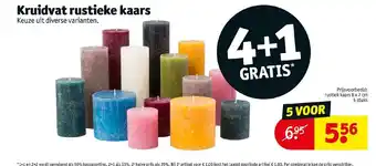 Kruidvat Rustieke kaars aanbieding