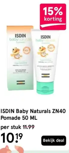 Etos Isdin baby naturals zn40 pomade aanbieding