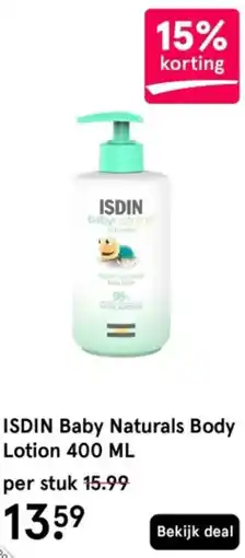 Etos Isdin baby naturals body lotion aanbieding