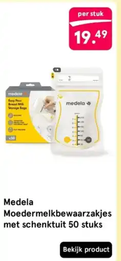 Etos Medela Moedermelkbewaarzakjes met schenktuit aanbieding