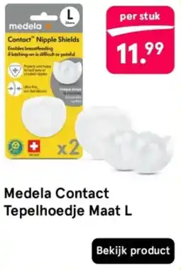 Etos Medela Contact Tepelhoedje Maat L aanbieding