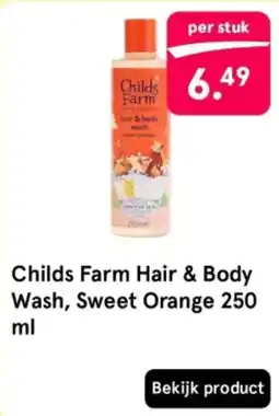 Etos Childs Farm Hair & Body Wash, Sweet Orange aanbieding