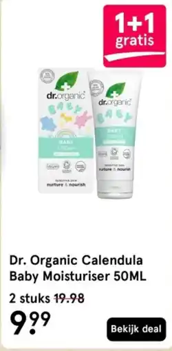 Etos Dr. Organic Calendula Baby Moisturiser aanbieding