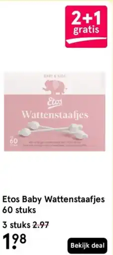Etos Etos Baby Wattenstaafjes aanbieding
