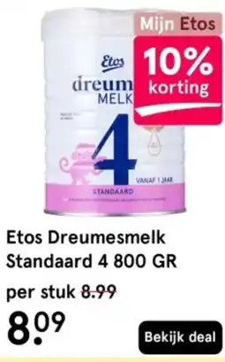 Etos Etos Dreumesmelk Standaard 4 aanbieding