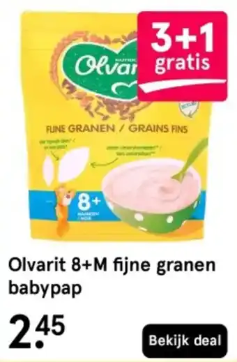 Olvarit 8+M fijne granen babypap
