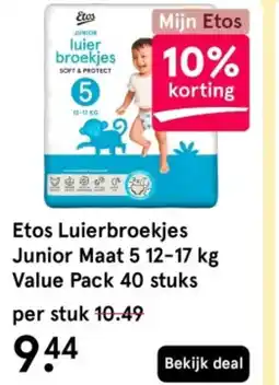 Etos Etos Luierbroekjes Junior Maat 5 aanbieding