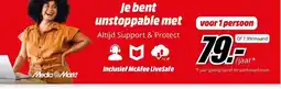 MediaMarkt Je bent unstoppable met Altijd Support & Protect Inclusief McAfee LiveSafe aanbieding