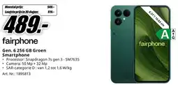 MediaMarkt Fairphone gen. 6 256 gb groen smartphone aanbieding