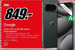 MediaMarkt Google Pixel 10 Pro 256 GB Zwart Smartphone aanbieding