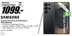 MediaMarkt SAMSUNG Galaxy S25 Ultra 512 GB Zwart Smartphone aanbieding