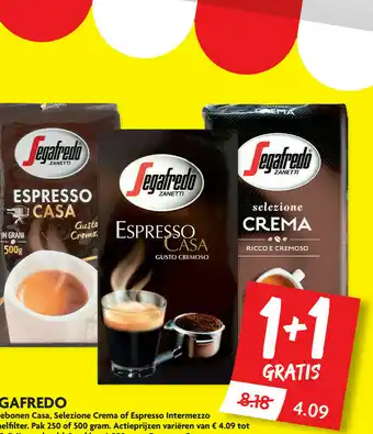 Dekamarkt Segafredo aanbieding