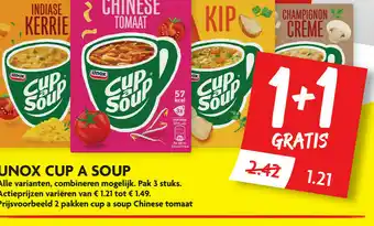 Dekamarkt Unox cup a soup aanbieding