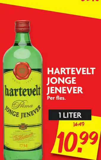 Dekamarkt Hartevelt jonge jenever 1 liter aanbieding