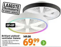 GAMMA Breaded plafond ventilator Gaiano aanbieding