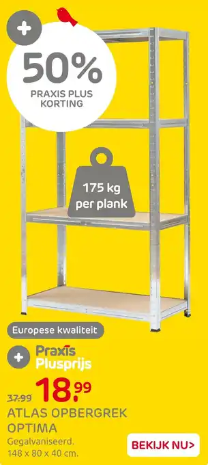 Praxis Atlas opbergrek optima aanbieding
