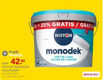 Praxis Histor monodek muurverf aanbieding