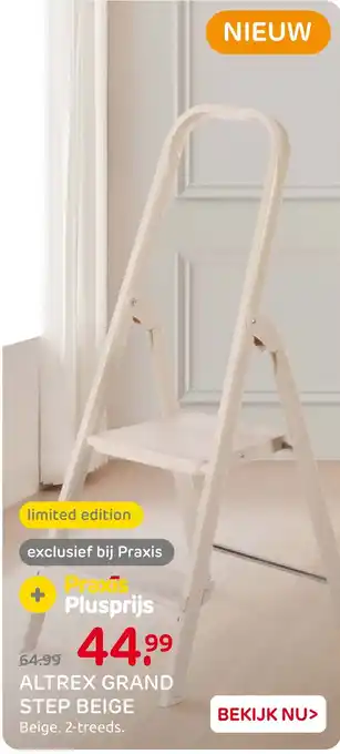 Praxis Altrex grand step beige aanbieding