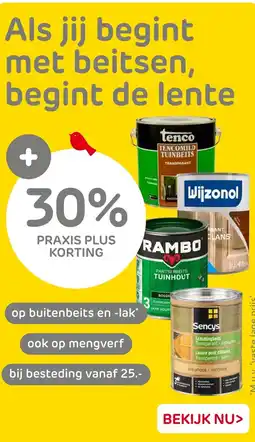 Praxis op buitenbeits en -lak ook op mengverf aanbieding