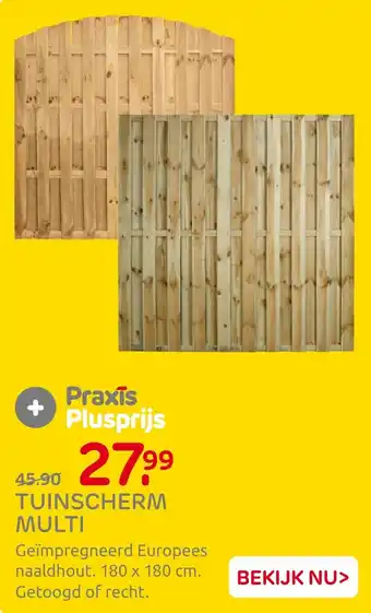Praxis Tuinscherm multi aanbieding
