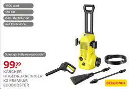 Praxis Kärcher hogedrukreiniger k2 premium ecobooster aanbieding