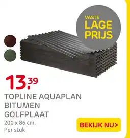 Praxis Topline aquaplan bitumen golfplaat aanbieding