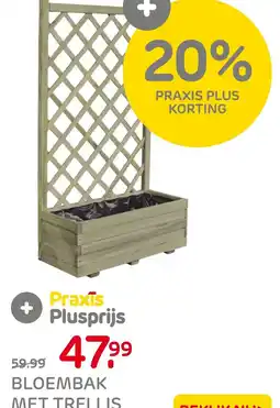 Praxis Bloembak met trellis aanbieding