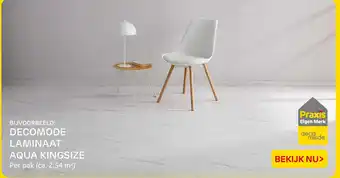 Praxis Decomode laminaat aqua kingsize aanbieding