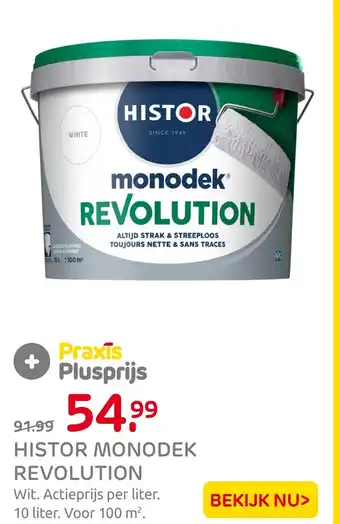 Praxis Histor monodek revolution aanbieding