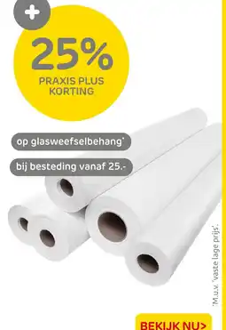 Praxis Op glasweefselbehang aanbieding