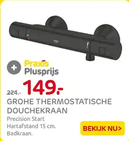 Praxis Grohe thermostatische douchekraan aanbieding