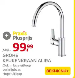 Praxis Grohe keukenkraan alira aanbieding