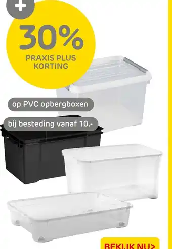 Praxis Op pvc opbergboxen aanbieding