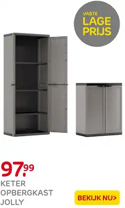 Praxis Keter opbergkast jolly aanbieding