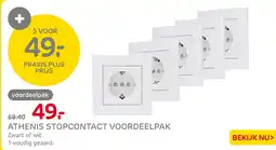 Praxis Athenis stopcontact voordeelpak aanbieding