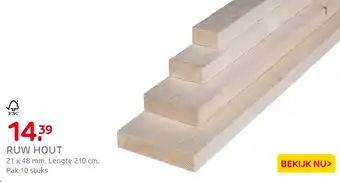 Praxis Ruw hout aanbieding