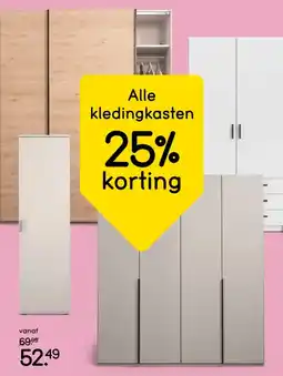 Leen Bakker Alle kledingkasten aanbieding