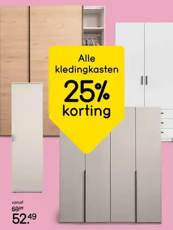 Leen Bakker Alle kledingkasten aanbieding