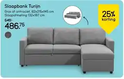 Leen Bakker Slaapbank Turijn aanbieding