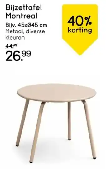 Leen Bakker Bijzettafel Montreal aanbieding