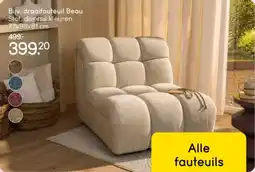 Leen Bakker Draaifauteuil Beau aanbieding