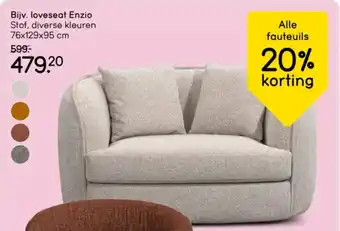 Leen Bakker Loveseat Enzio aanbieding