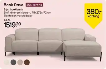 Leen Bakker Bank Dave aanbieding