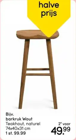 Leen Bakker Barkruk Wout aanbieding