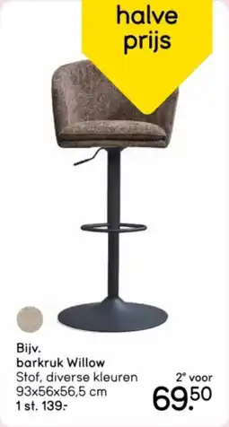 Leen Bakker Barkruk Willow aanbieding