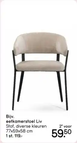 Leen Bakker Eetkamerstoel Liv aanbieding