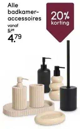 Leen Bakker Alle Badkamer Accessoires aanbieding