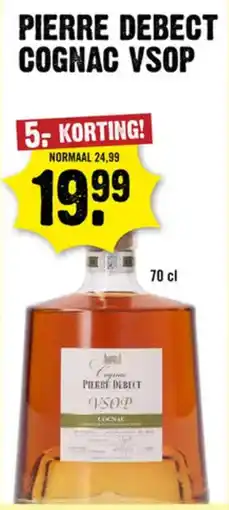 Dirck 3 Pierre destruct cognac VSOP aanbieding