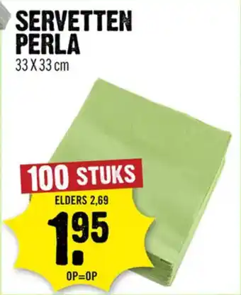 Dirck 3 Servetten Perla aanbieding