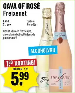 Dirck 3 Cava of Rosé Freixenet aanbieding